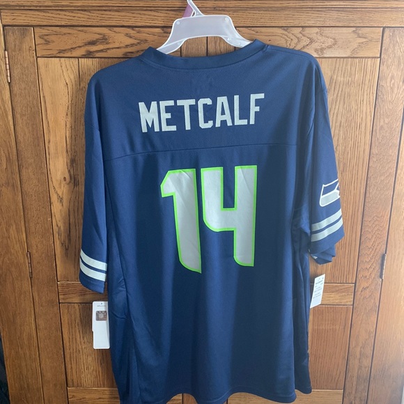 NFL Team Apparel, NFL Players Seattle Seahawks Jersey “METCALF 14” Size 2XL NWT - Picture 2 of 7